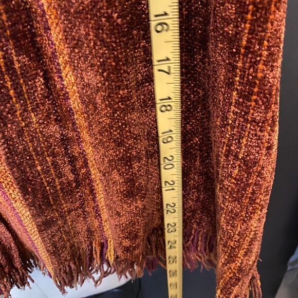 Trillium (Handwoven) - Chenille Rust Color Vest/Shrug - Picture 7 of 8